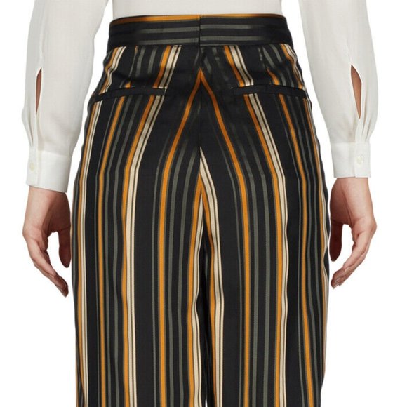 AGLINI ITALY NWT pants Size 40 or 27 -28 STUNNING QUALITY fabric $160US OFFICE - Picture 2 of 9